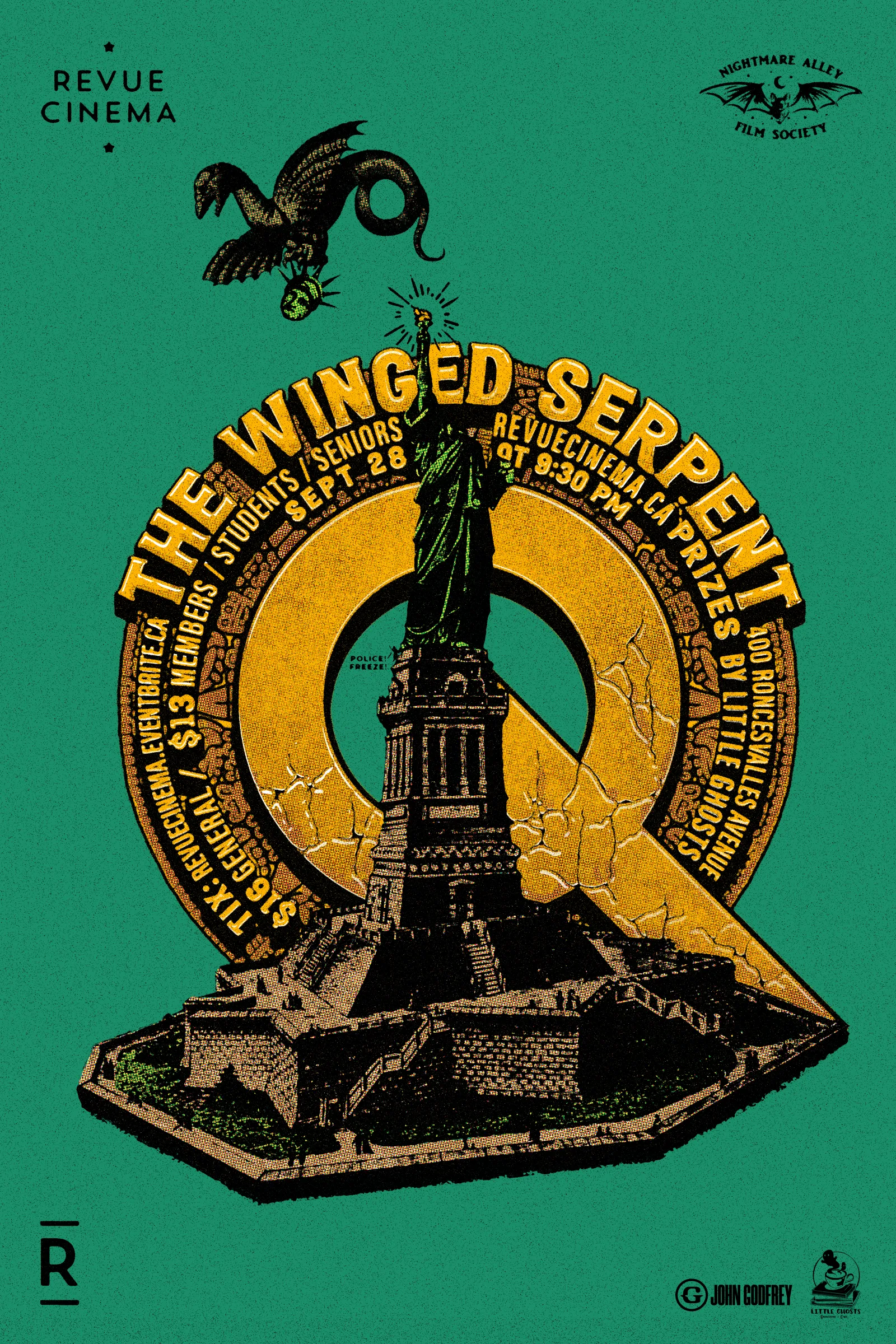 Q: The Winged Serpent Movie Poster